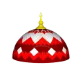Kubah masjid 3D bentuk setengah bola model 2